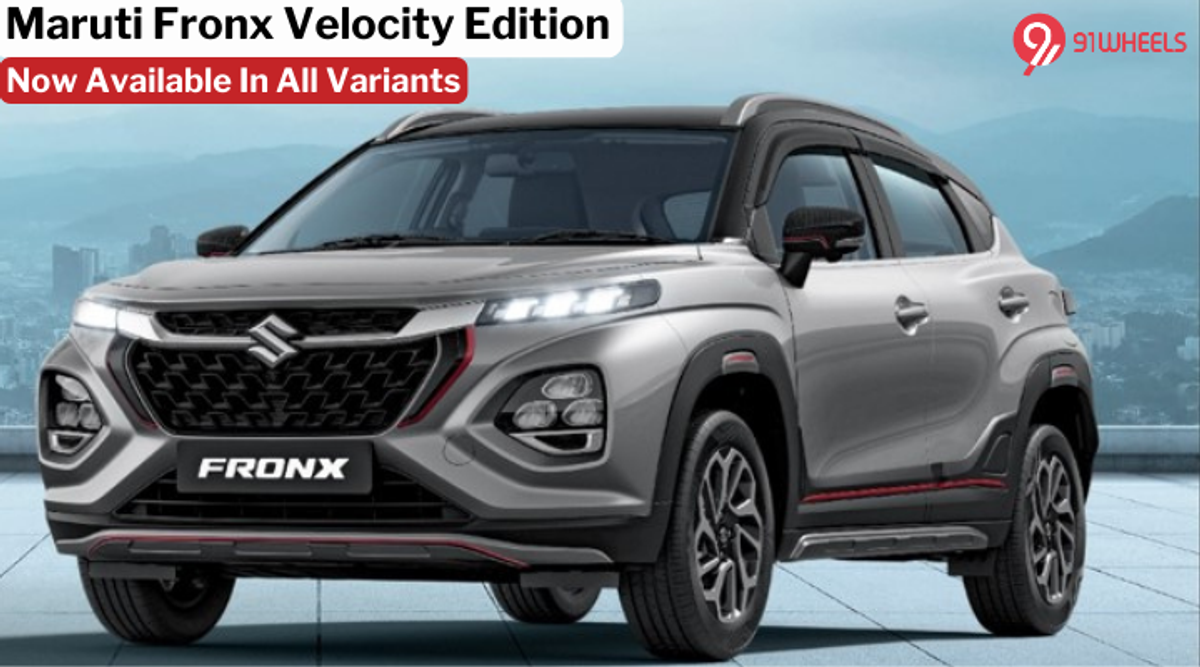 Maruti Suzuki Fronx Velocity Edition Launched For Every Variant - Starts At Rs 7.29 Lakh Maruti Suzuki Fronx Velocity Edition Launched For Every Variant - Starts At Rs 7.29 Lakh