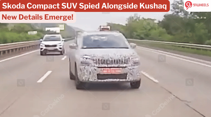 Skoda Compact SUV Spied Alongside Kushaq: Mahindra XUV 3XO Rival Skoda Compact SUV Spied Alongside Kushaq: Mahindra XUV 3XO Rival