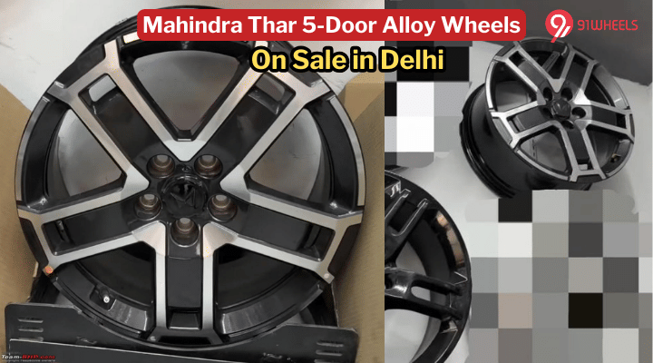 Upcoming Mahindra Thar 5-Door Alloy Wheels Seen On Sale In Delhi! Upcoming Mahindra Thar 5-Door Alloy Wheels Seen On Sale In Delhi!