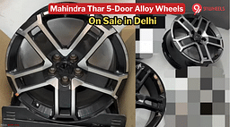 Upcoming Mahindra Thar 5-Door Alloy Wheels Seen On Sale In Delhi!