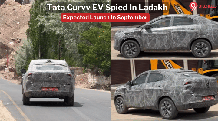 Upcoming Tata Curvv EV Spied Testing In Ladakh Ahead Of Launch Upcoming Tata Curvv EV Spied Testing In Ladakh Ahead Of Launch