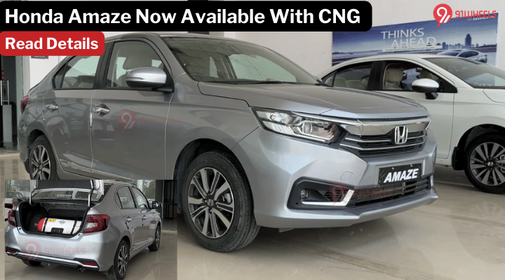 Honda Amaze With Company-Fitted CNG Is Here, Available At Additional Cost Of Rs 78,000 Honda Amaze With Company-Fitted CNG Is Here, Available At Additional Cost Of Rs 78,000