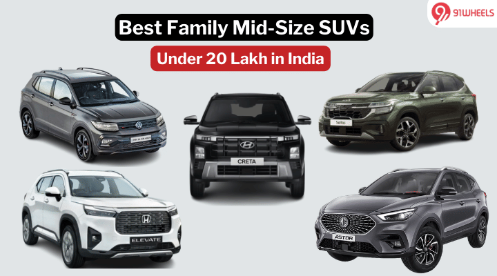 Best Family Mid-Size SUVs Under Rs 20 Lakh - Check out the List Best Family Mid-Size SUVs Under Rs 20 Lakh - Check out the List