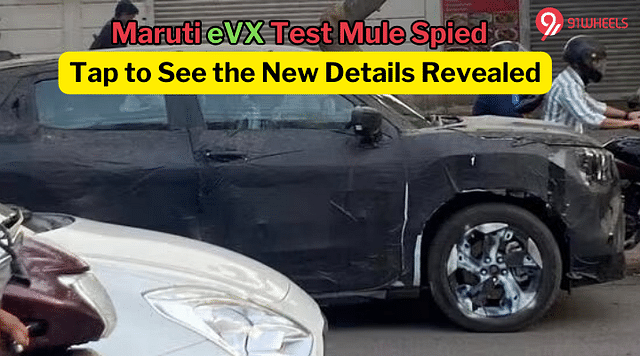 Maruti Suzuki eVX Test Mule Spied With Production-Spec Wheels