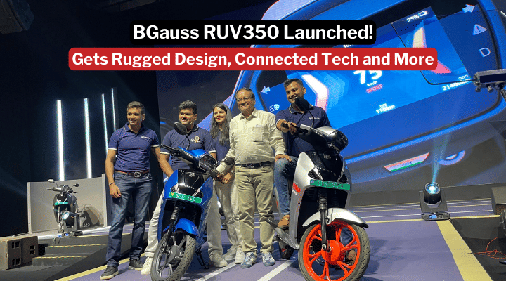 BGauss RUV350 Launched in India: All Details Here BGauss RUV350 Launched in India: All Details Here