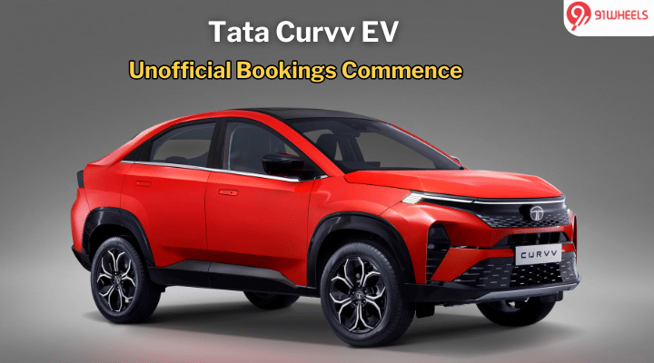 Tata Curvv EV Unofficial Bookings Commence Ahead Of Official Launch Tata Curvv EV Unofficial Bookings Commence Ahead Of Official Launch