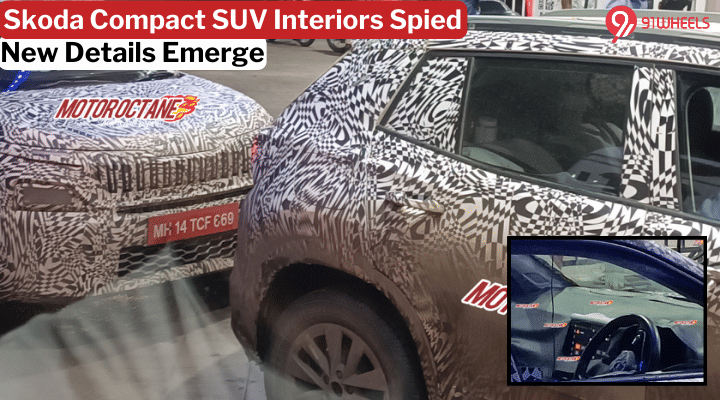 Upcoming Skoda Compact SUV Interiors Spied: Reveals New Details Upcoming Skoda Compact SUV Interiors Spied: Reveals New Details