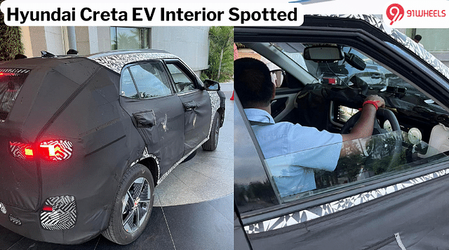 Hyundai Creta EV Interior Spotted Revealing Similarities With The ICE Version