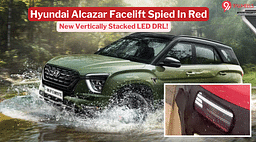 Hyundai Alcazar Facelift Spied: New DRLs & More Details Revealed