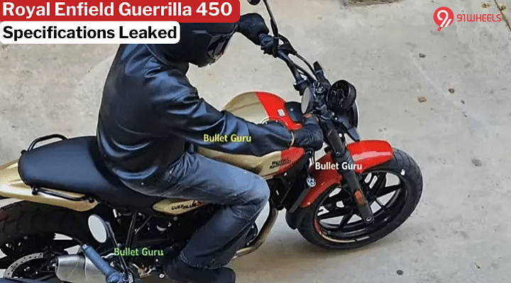 Royal Enfield Guerrilla 450 Specifications Leaked Ahead Of Launch - Details!