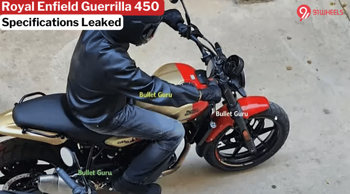 Royal Enfield Guerrilla 450 Specifications Leaked Ahead Of Launch - Details! Royal Enfield Guerrilla 450 Specifications Leaked Ahead Of Launch - Details!