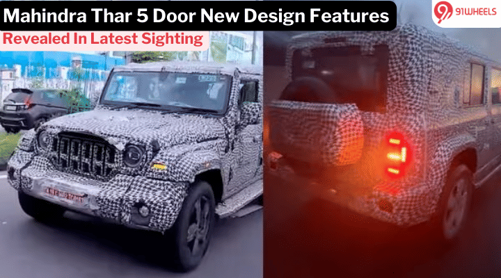 Mahindra Thar 5 Door New Design Features Leaked: Check Images Mahindra Thar 5 Door New Design Features Leaked: Check Images