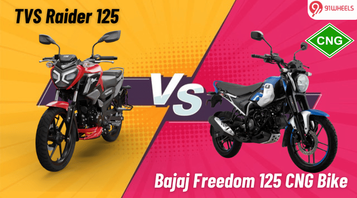 Bajaj Freedom 125 CNG Bike vs TVS Raider 125: What's Better? Bajaj Freedom 125 CNG Bike vs TVS Raider 125: What's Better?
