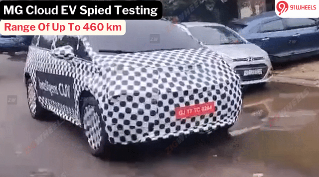 MG Cloud EV Spied Testing In India Under Heavy Camo: Nexon EV Rival