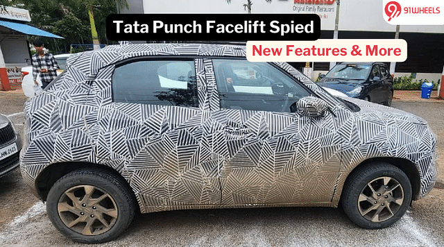 Tata Punch CNG & ICE Facelift Spied With New Features: Images