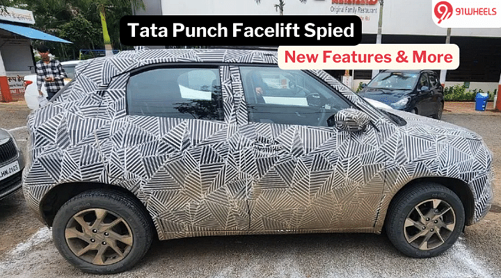 Tata Punch CNG & ICE Facelift Spied With New Features: Images