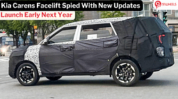 Kia Carens Facelift Test Mule Reveals New Alloys & More Details
