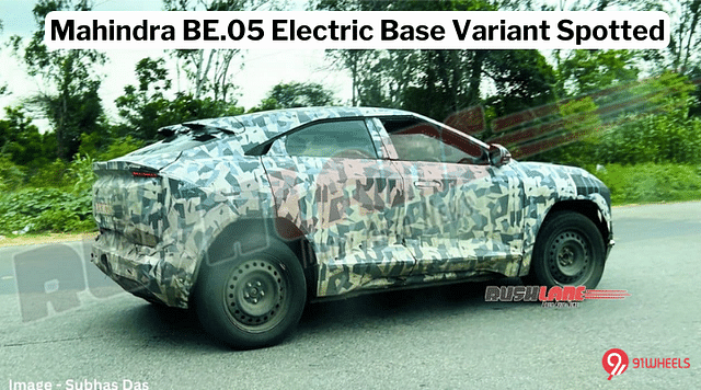 Mahindra BE.05 Electric Base Variant Spotted On Test - Check Images!