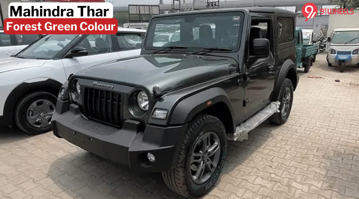 2024 Mahindra Thar New Forest Green Colour Reaches Dealerships 2024 Mahindra Thar New Forest Green Colour Reaches Dealerships