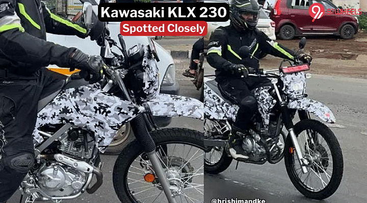 Kawasaki KLX 230 Off-Road Bike Spotted Testing Closely