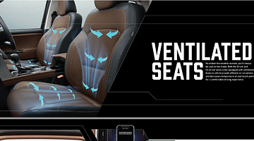 Front ventilated seats in Scorpio N