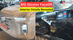 MG Gloster Facelift: New Interior Teased in Spy Shots - Details Inside