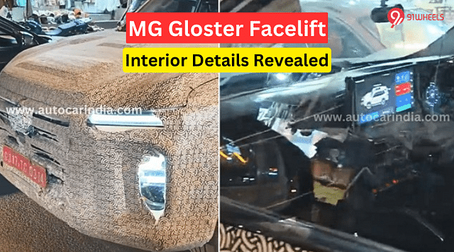MG Gloster Facelift: New Interior Teased in Spy Shots - Details Inside