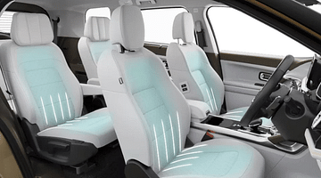 Rear ventilated seats in Tata Safari