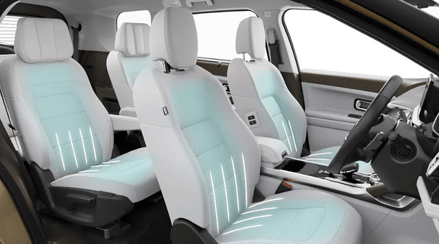 Rear ventilated seats in Tata Safari