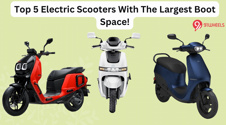 Top 5 Electric Scooters With Largest Boot Space In India