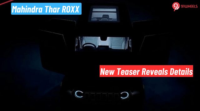 Mahindra Thar ROXX Feature Update: Panoramic Sunroof Confirmed!