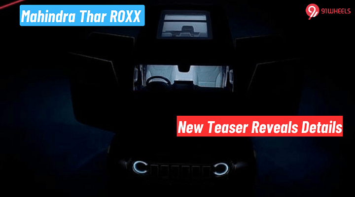 Mahindra Thar ROXX Feature Update: Panoramic Sunroof Confirmed!