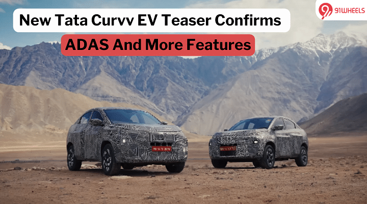 Tata Curvv EV: Latest Teaser Confirms ADAS, Drive Modes, & More Features