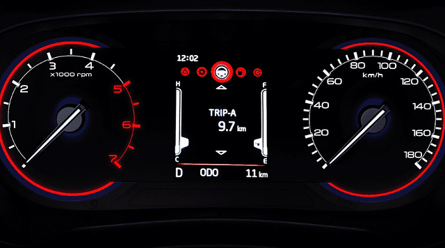 TFT Multi Information Display in Mahindra Thar