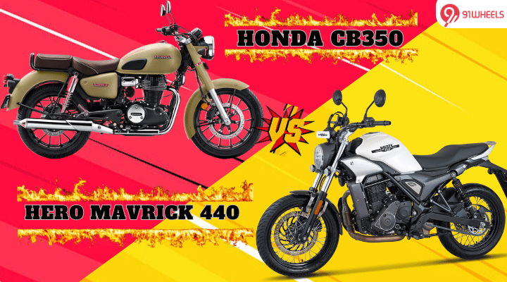 Hero Mavrick 440 Vs Honda CB350 Detailed Comparision – Which Comes Out On Top?