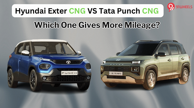 Hyundai Exter CNG Mileage VS Tata Punch CNG Mileage