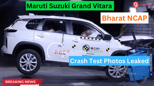Maruti Suzuki Grand Vitara Bharat NCAP Crash Test Photos Leaked
