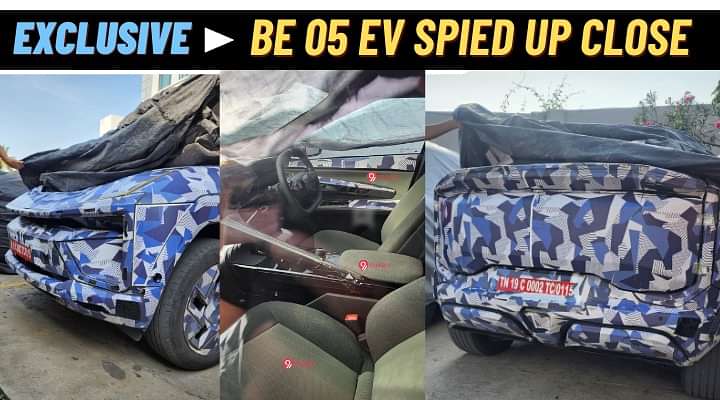 Scoop! Mahindra BE.05 Electric Spied Up Close With Clear Interior Pictures