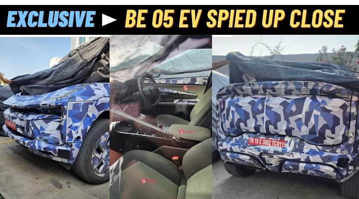 Scoop! Mahindra BE.05 Electric Spied Up Close With Clear Interior Pictures