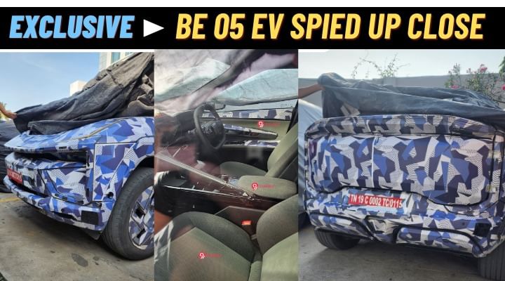 Scoop! Mahindra BE.05 Electric Spied Up Close With Clear Interior Pictures