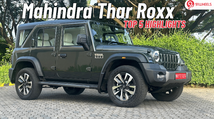 Mahindra Thar Roxx Top 5 Highlights: Extra Doors, New Features & More