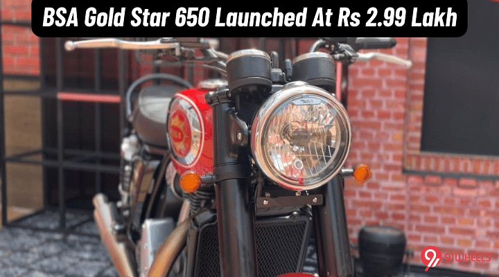 BSA Gold Star 650 Launched At Rs 2.99 Lakh - Biggest Single Cylinder Motorcycle