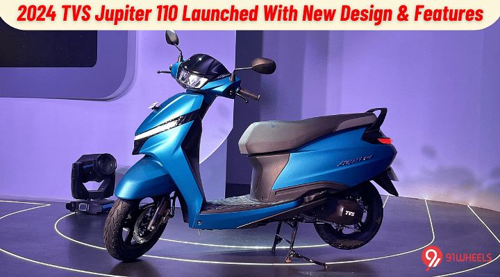 2024 TVS Jupiter 110 Launched At Rs 73,700 - Gets New Design, Features, & Engine