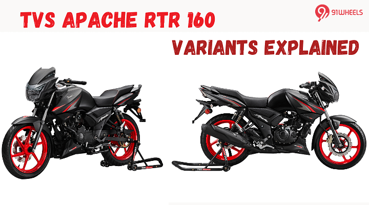 TVS Apache RTR 160 Variants Explained: Black Edition To Racing Edition