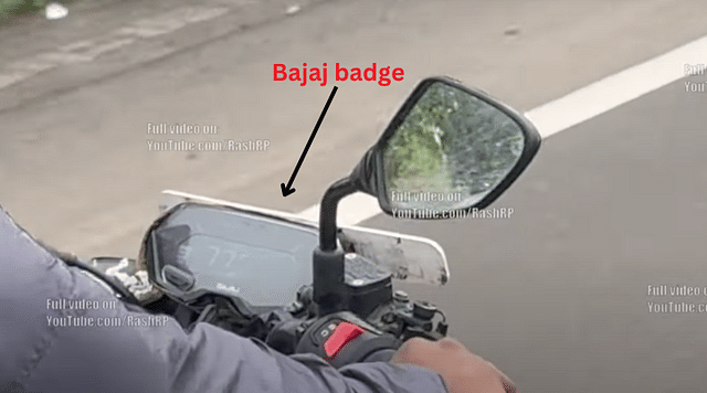 Bajaj Badge on the TFT screen