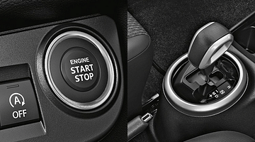 automatic transmission and push start button