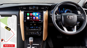 Interior of the Toyota Fortuner