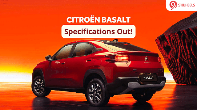 Citroen Basalt: Key Features, Dimensions, And Specs - Out!