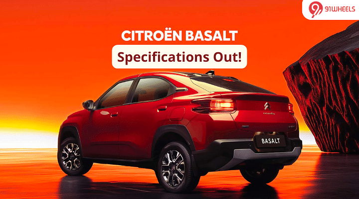 Citroen Basalt: Key Features, Dimensions, And Specs - Out!