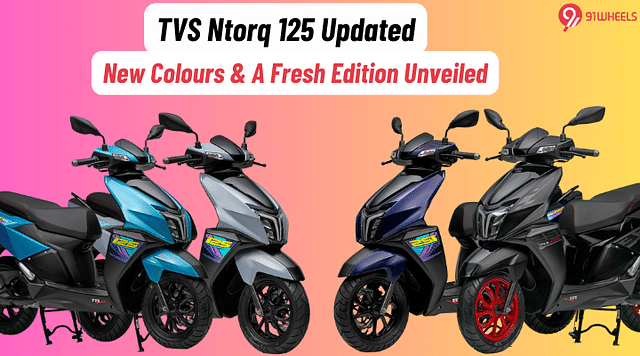 TVS Ntorq 125 Gets New Colour Options & A New Edition Introduced